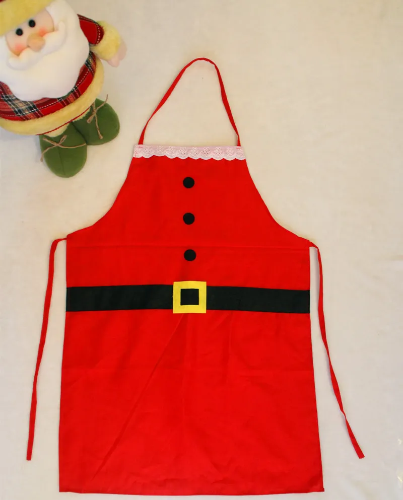 Fashion Christmas Chef Apron, Perfect Hostess Gift & Stocking Stuffer, Mrs. Claus Kitchen, Baking & Crafting Apron for the Holidays Decorat