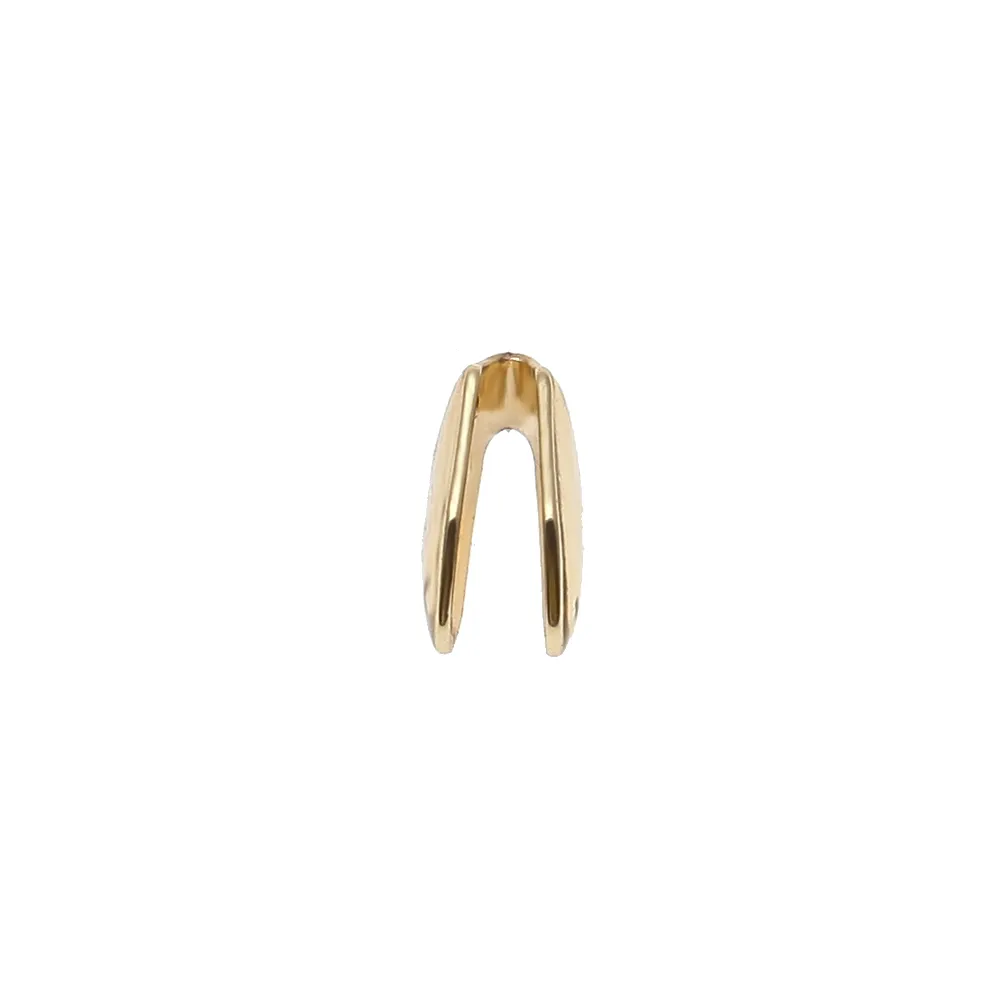 14K Plaqué Or Dent Unique FANG Grill Cap Dents Canines pour Homme Hip Hop Personnalisé GRILLZ