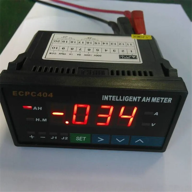 Intelligent Amp Hour Meters Top Quality Blue Digital LCD Display Battery Testers Meter for Lithium Batteries GNED046