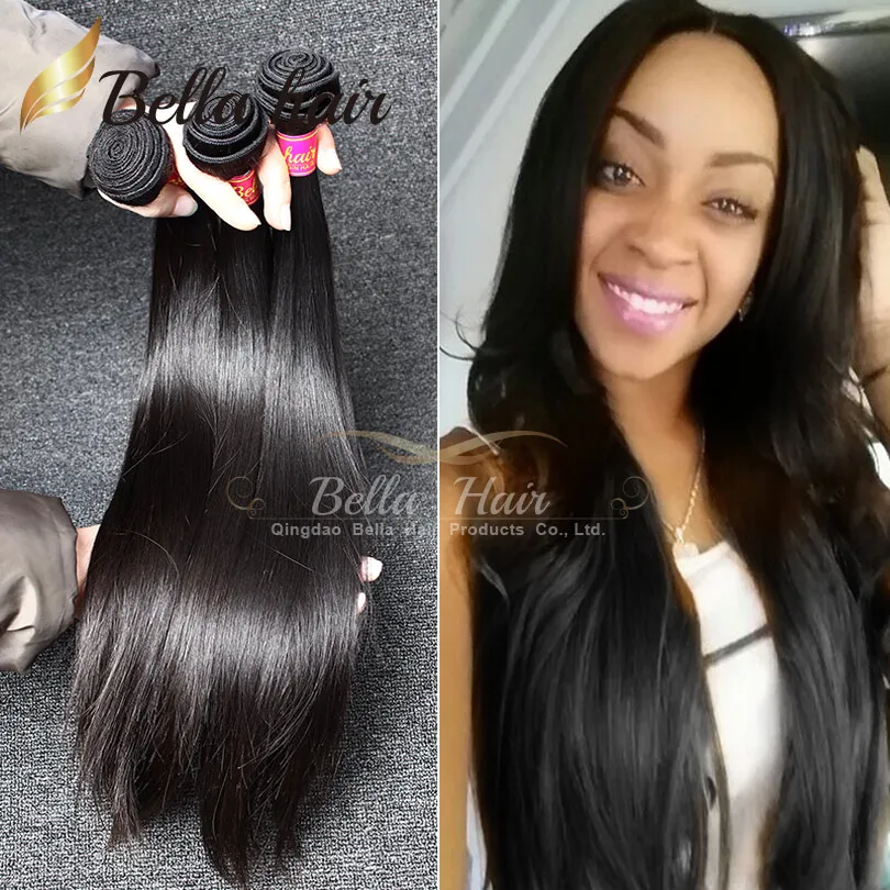 straight hair weave