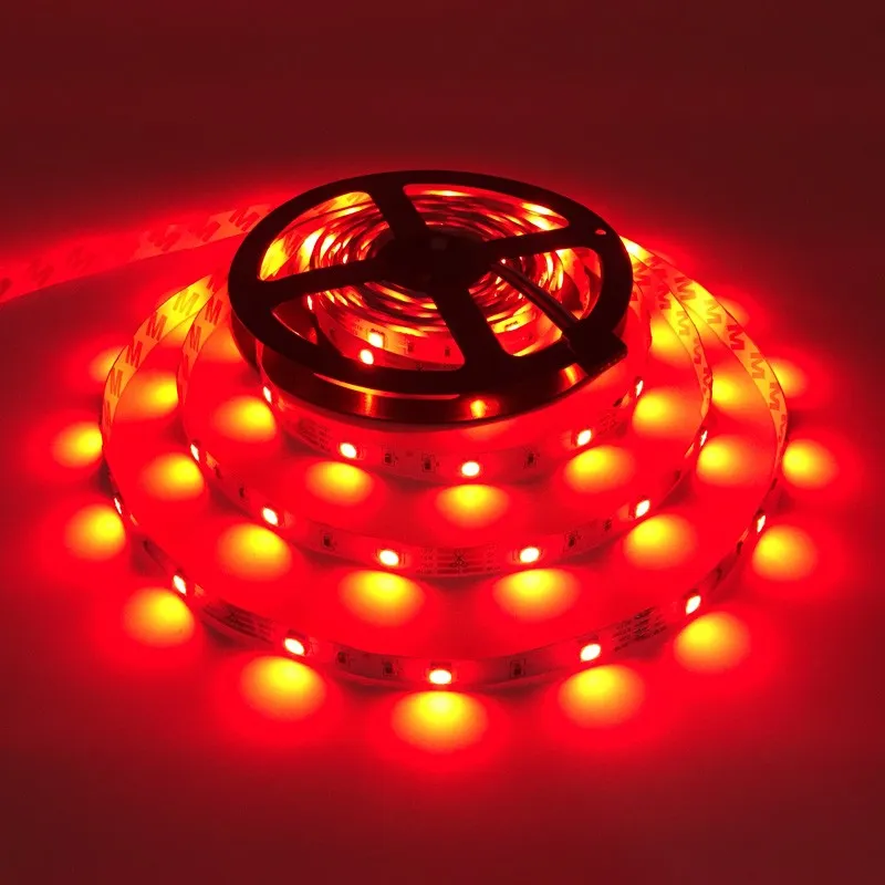 100 m, nicht wasserdicht, SMD 5050 RGB-LED-Streifen, 30 LEDs/m, 5 m flexibles LED-Band + 44-Tasten-Fernbedienung + DC 12 V Netzteil