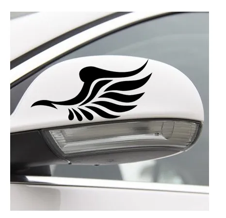 2 dimensioni auto specchietto retrovisore adesivo mini copertine auto bianco nero ala modello tronco divertenti copertine di moda