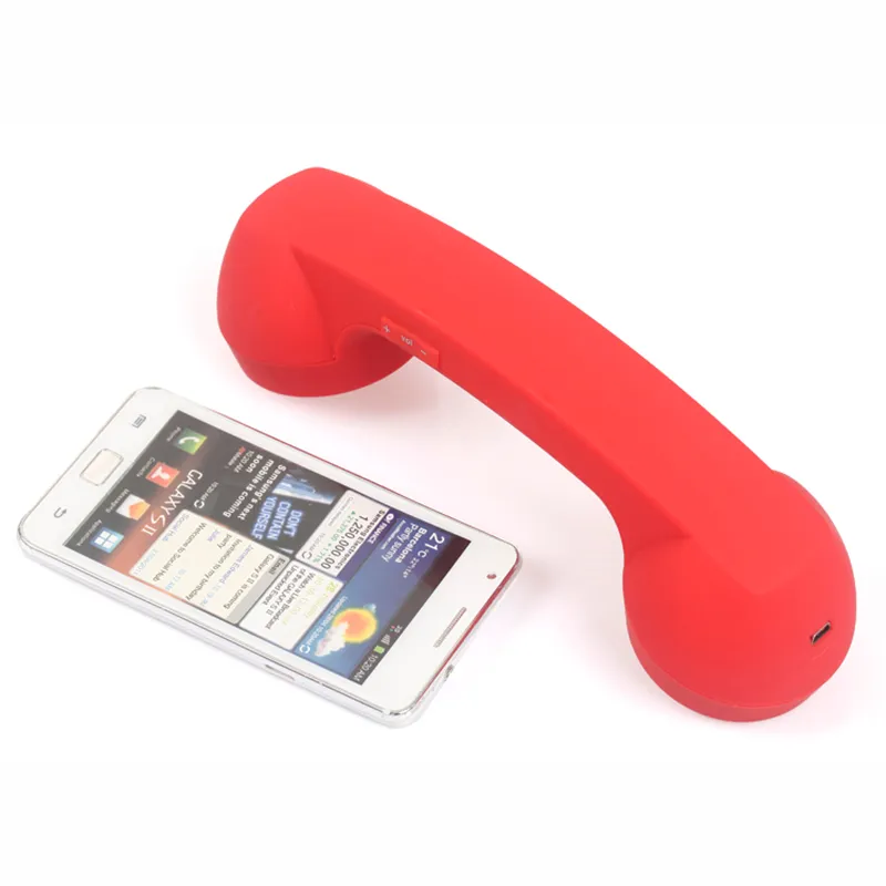 Retro Tasarım Kablosuz Ucuz Telefon Alıcı Anti Radyasyon Ahize Mikrofonlar iPhone iPad Mac için 7 Renkler