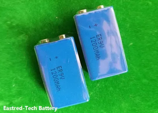 / ER9V batterie au lithium ER 9V 1200mAh bloc cellules pour détecteurs de fumée