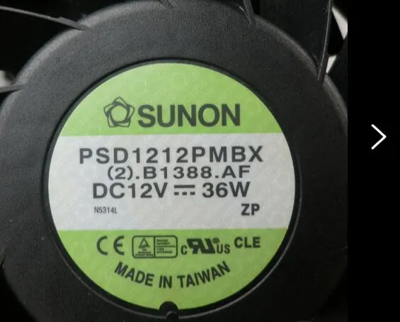 SUNON 120*120*38 12см PSD1212PMBX 12V 36W 4 провода PWM сервер вентилятор охлаждения