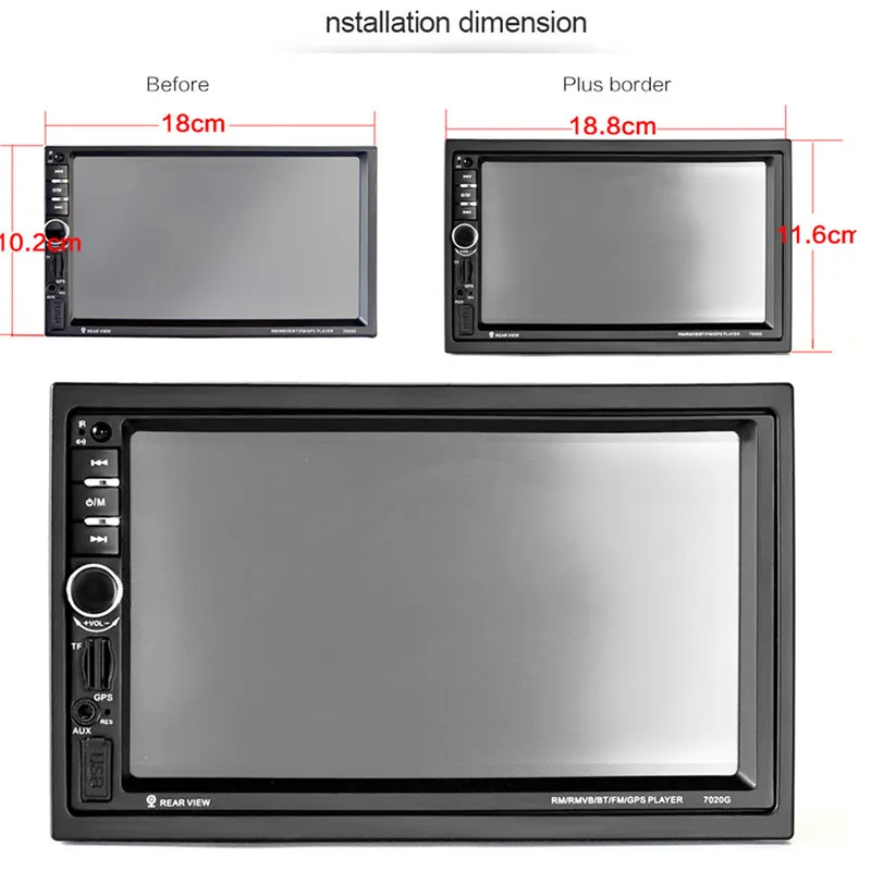 2 DIN 1080P Универсальный автомобильный DVD Видеоплеер 12 в сенсорный экран Bluetooth GPS навигация MP3 MP5 плеер авто аудио стерео Радио камера заднего вида