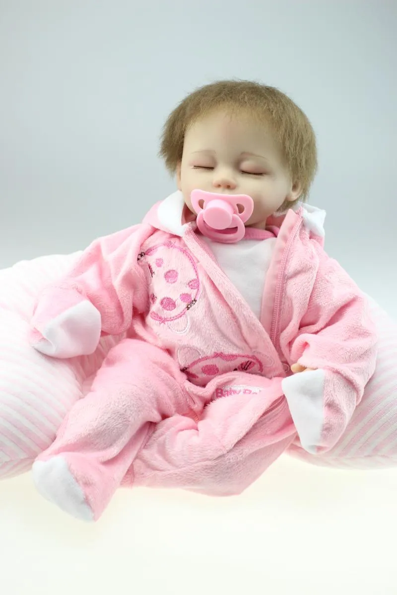 Новая мода 45 см ребенка Reborn Baby Dolls LifeLike Doll Reborn младенцы игрушки мягкие силиконовые детские игрушки Real Touch Прекрасный новорожденный