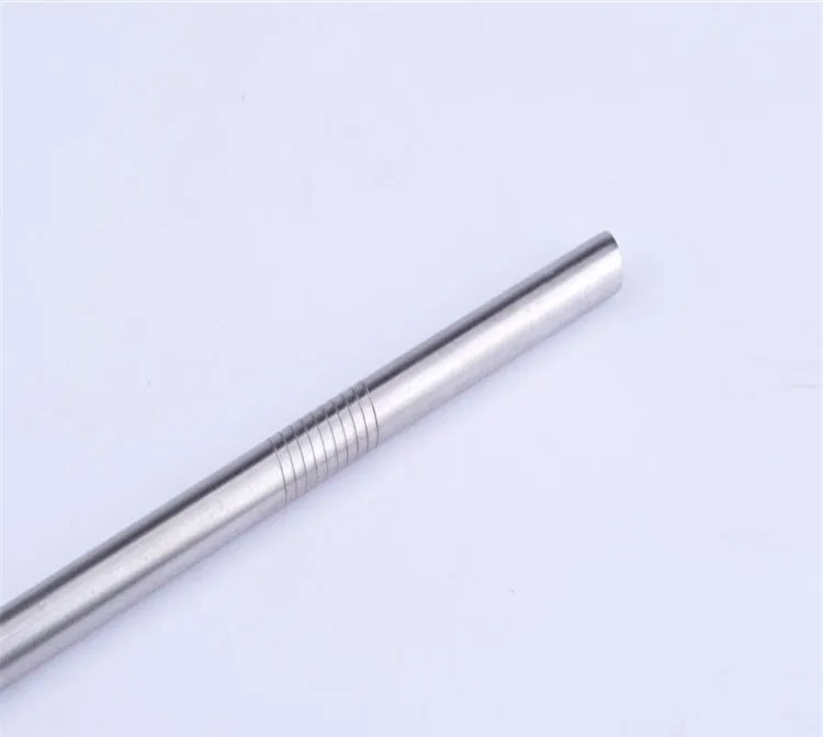 Wholesale Eco-Friendly Straight Metal Drinking Straw Stainless Steel Reusable Straws For Beer Fruit Juice Drink wen4564