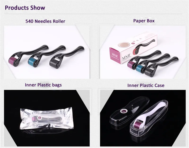 TM- 540 MOQ 1 Stück rostfreie Nadeln Dermaroller Mikronadel Meso Roller Deramroller zur Gesichtshautverjüngung