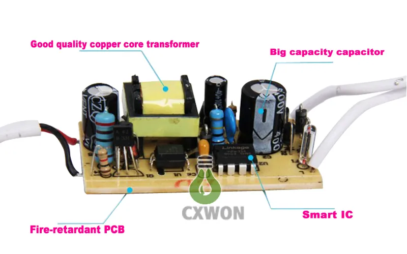 سامسونج 9 واط 12 واط 18 واط 25 واط أدى أضواء لوحة SMD2835 النازل AC110-240V مع امدادات الطاقة تركيبات ضوء السقف الطبيعة الدافئة بارد أبيض