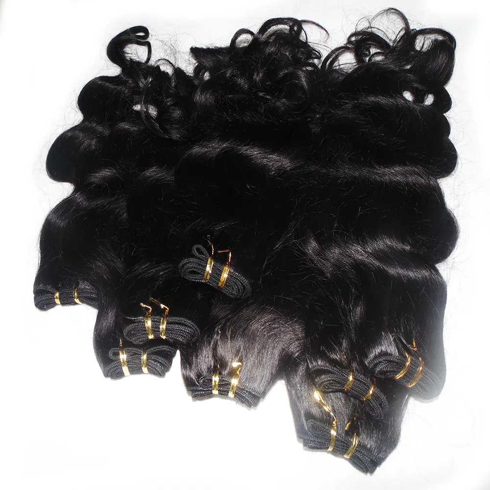 Fashion Queen Bulk Hair lot 50gpiece Body Wave Indian Human Hair Weaving With Fast Delivery1475162