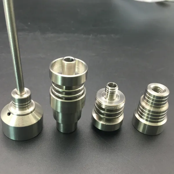 Titanium Banger Nails Bong Zestaw narzędzi 14 18 mm bezwrotnie stopnia 2 Paznokieć Węglowodan paznokci CARB DABBER DAB RIG RIPE WODY254T4258932