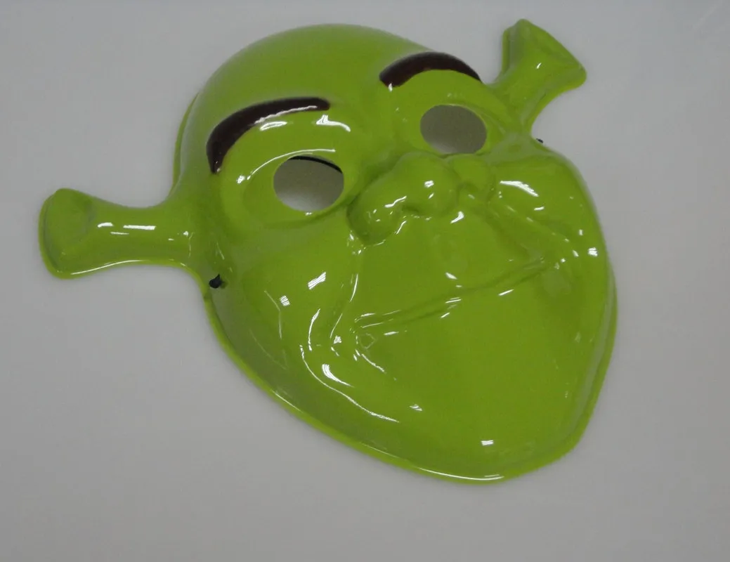 Máscara temática de película Halloween cosplay niños dibujos animados Shrek máscara de maquillaje máscara de rendimiento PVC materiales respetuosos con el medio ambiente7959641