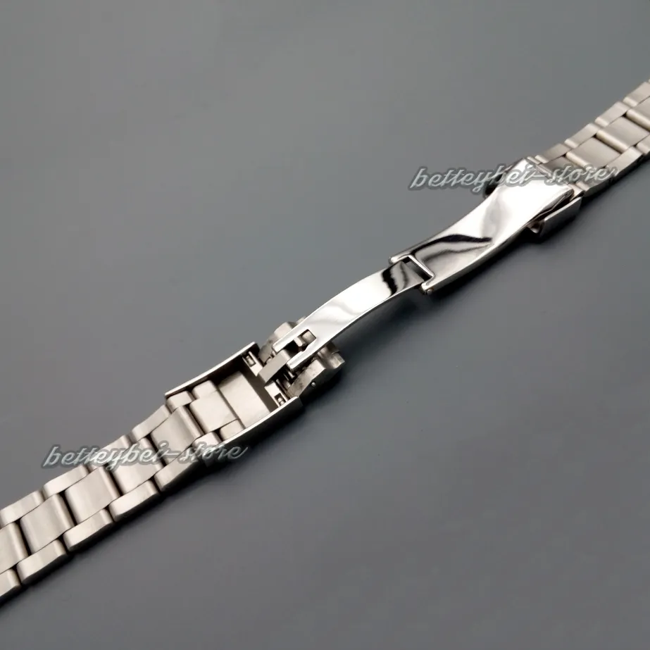 20 мм новый Оптовая продажа серебро из нержавеющей стали загнутым концом часы ремешок ремешок браслеты для часов