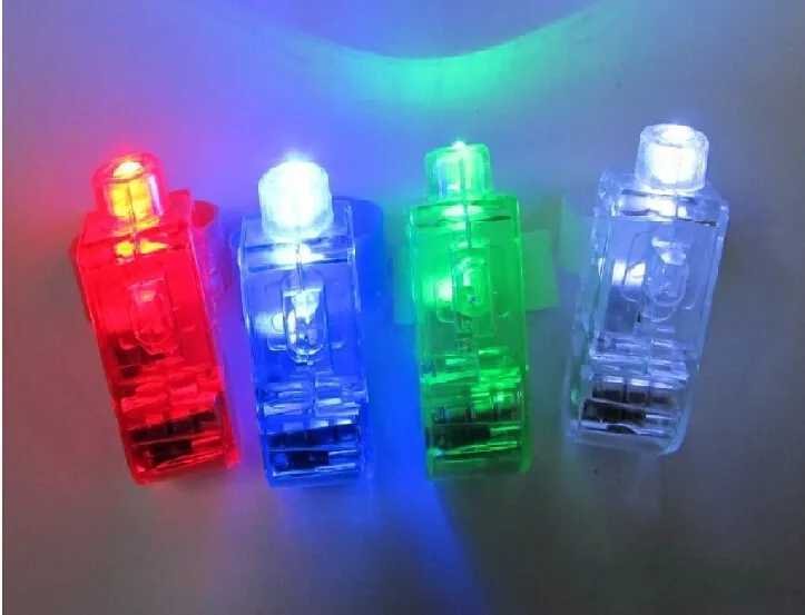 Dazzling Laser LED Finger lamp Multi-Color LED Light Finger Laser Beam Torch Ring/Christmas toys 