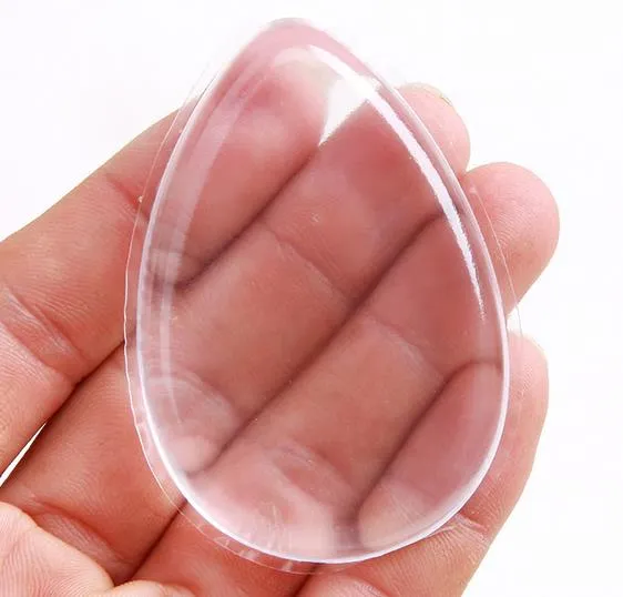 Silicone Gel Cosmetic Puff Transparent Silica Flawless Powder Sponge Face Blending Jelly Make Up Accessories