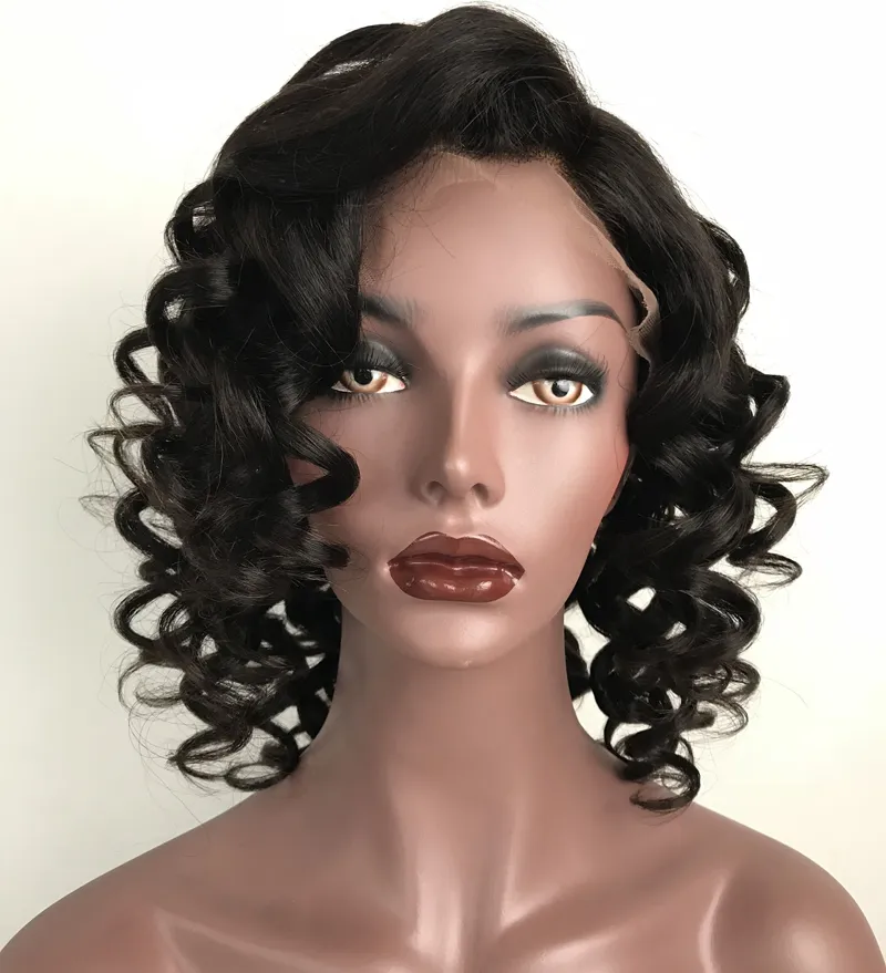 Full Lace wigs Natural Color Super Wave Human Hair Wig Lace Front Wig Loose Wave Brazilian Hair Lace Wigs For Black Women