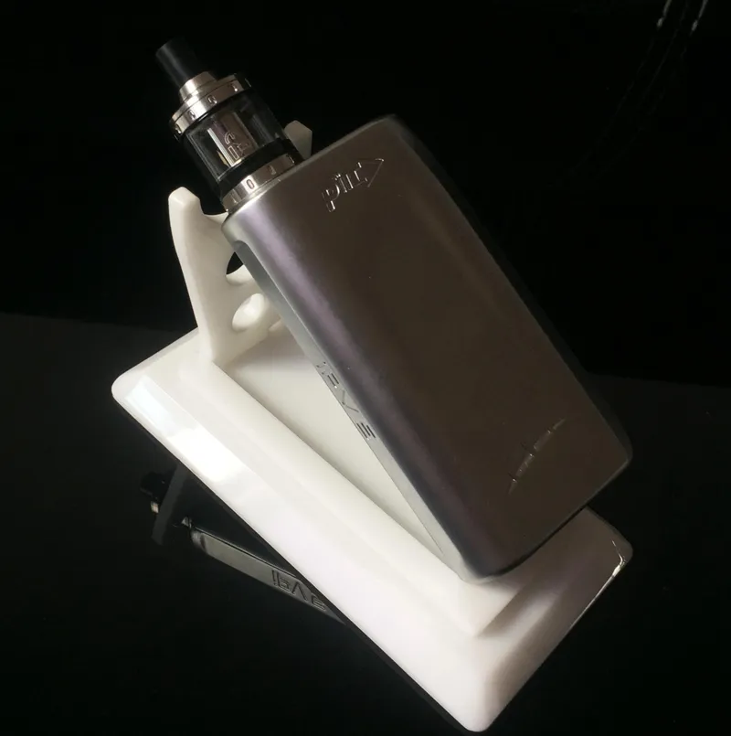 Neuestes Acryl-E-Zigaretten-Display, klarer schwarzer Ständer, Regalhalter, Basis-Rack-Box, Vitrine für Batteriezerstäuber, RDA-Box Mod