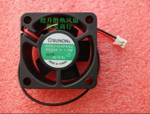 Оригинал SUNON 40 * 40 * 20 мм KDE2404PKS2 DC24V 1.2W 2 провода инвертора вентилятора