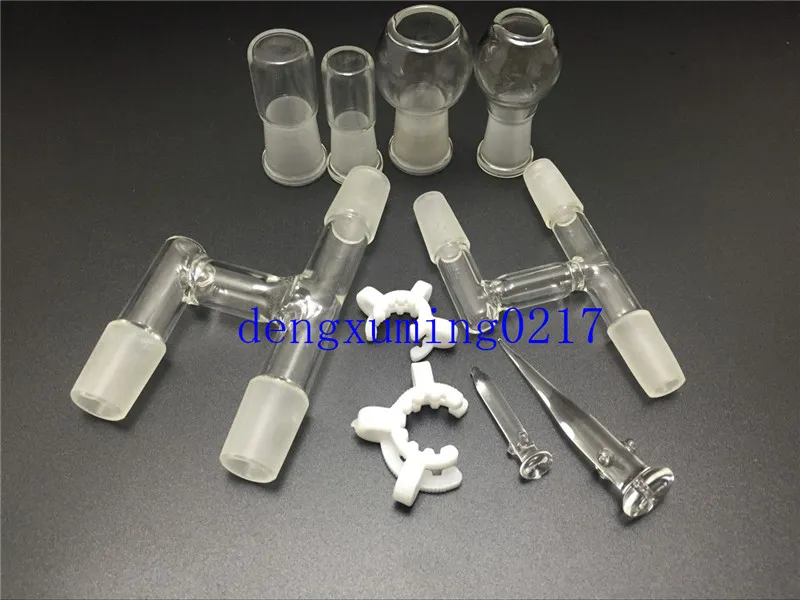 Roken Reclaim Ash Catcher 18mm14mm Glasadapter voor Glass Bongs Water Pipe wordt geleverd met glazen jar hoofd, en keck clip gratis verzending