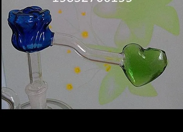 Rose heart pot --glass hookah smoking pipe Glass bongs - oil rigs glass bongs glass hookah smoking pipe - vape- vaporizer