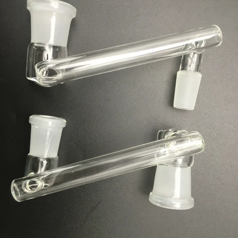 Partihandel Glass Drop Down Adapter 18mm hane till 14 mm kvinnliga vattenpipa rullgardinsmen