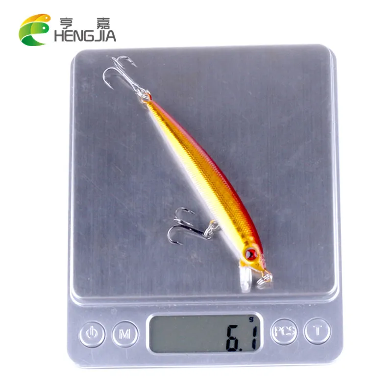 100 stks / partij 8.5cm 6g Isca Artificiais 2016 3D-spel minnow vissen lokken Hengjia lichtgevende pesca karper vissen tackle harde aas bas