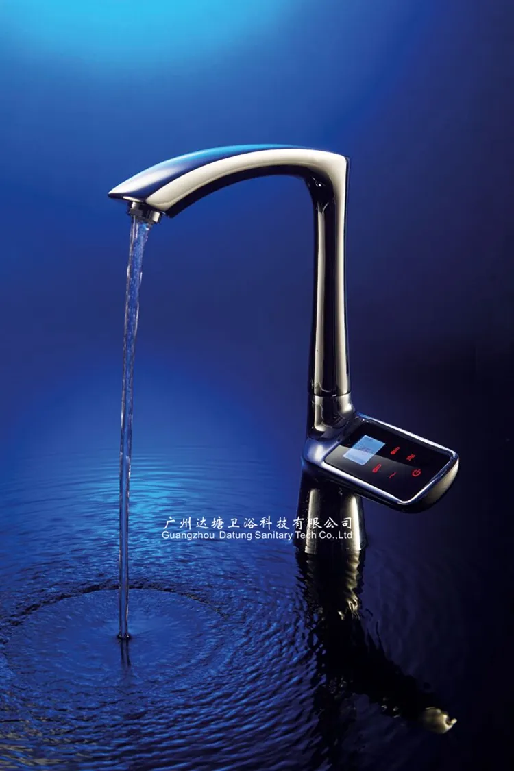 LCD-Berührungssteuerungsthermostat / Temperaturüberblickhahn / drahtloser coldhot Wasserhahn