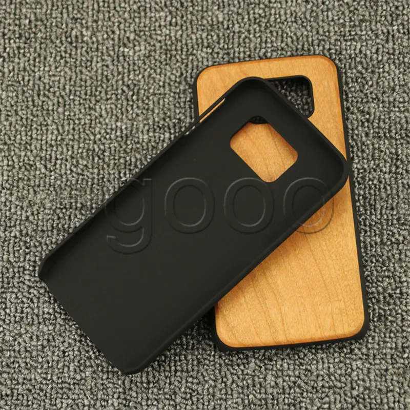 Custodia in vero legno ecologica PC + custodia in legno Custodia originale in legno antiurto Samsung S8 S9 Plus Nota 8 S7 bordo