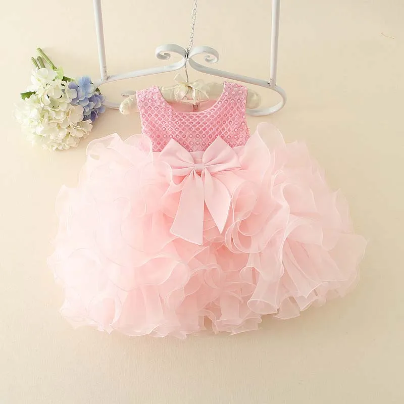 Baby Dress Birthday Party Princess Dresses Korean Flower Girl Spring Tutu Barn Kläder barnkläder C266125798237