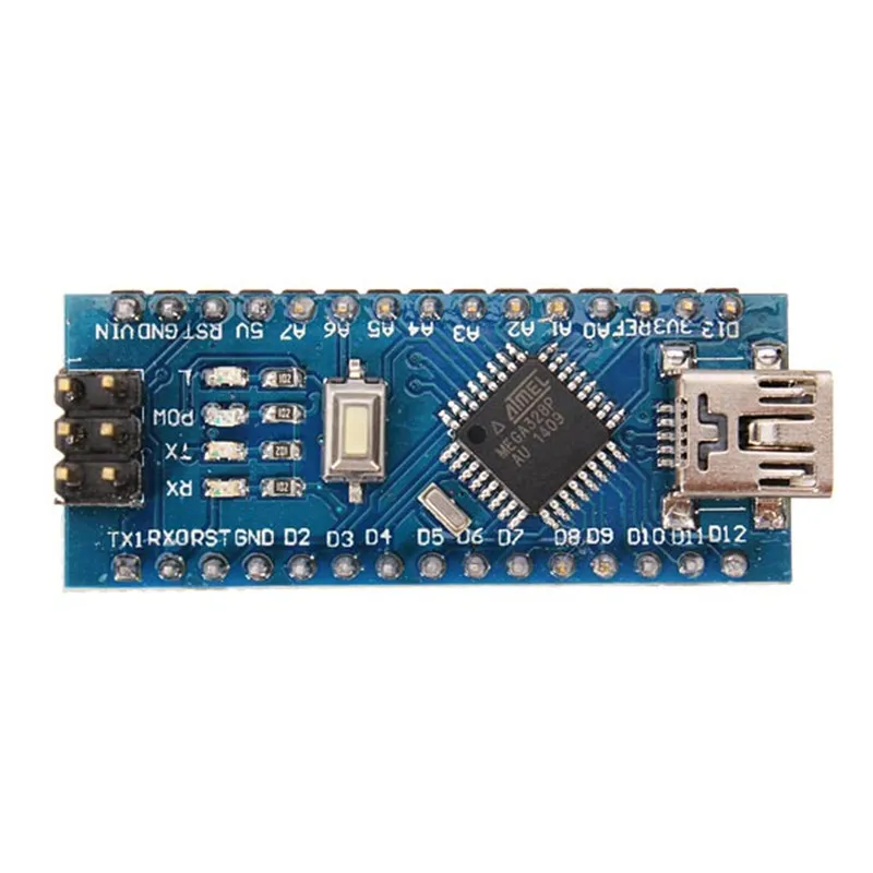 Livraison gratuite électrique 5V ATmega328P pour Arduino Compatible pour Nano V3 Version améliorée sans câble 8 broches d'entrée analogiques