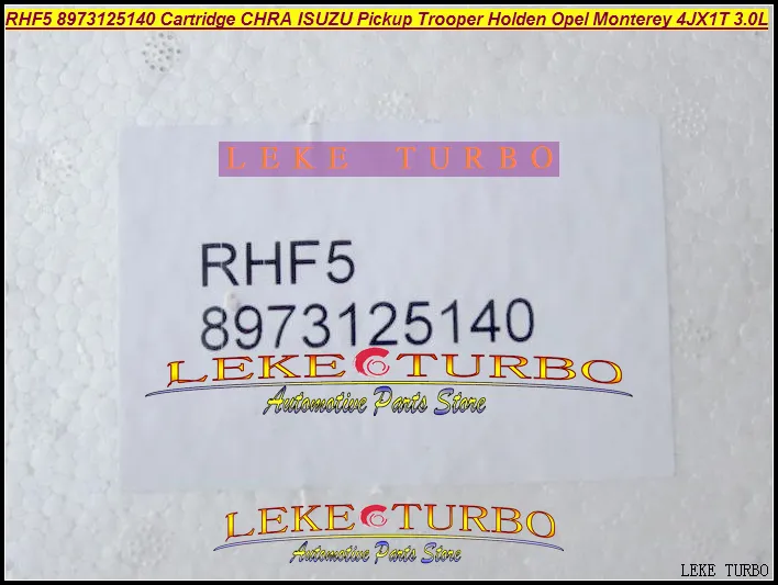 RHF5 8973125140 8971371093 Turbocharger Cartridge Turbo Chra Core ISUZU Pickup Trooper 1998-05 Holden Opel Monterey 1995-99 4JX1T 3.0L 157HP (6)