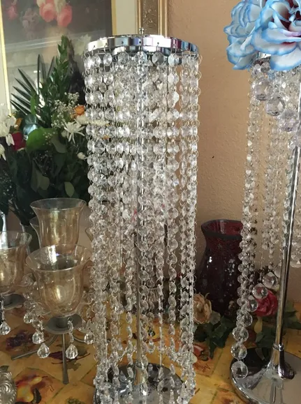 Acrylic Crystal Wedding Centerpiece / Table Centerpiece, 50cm Tall 15 Wide, Free Ship, Wedding Decor