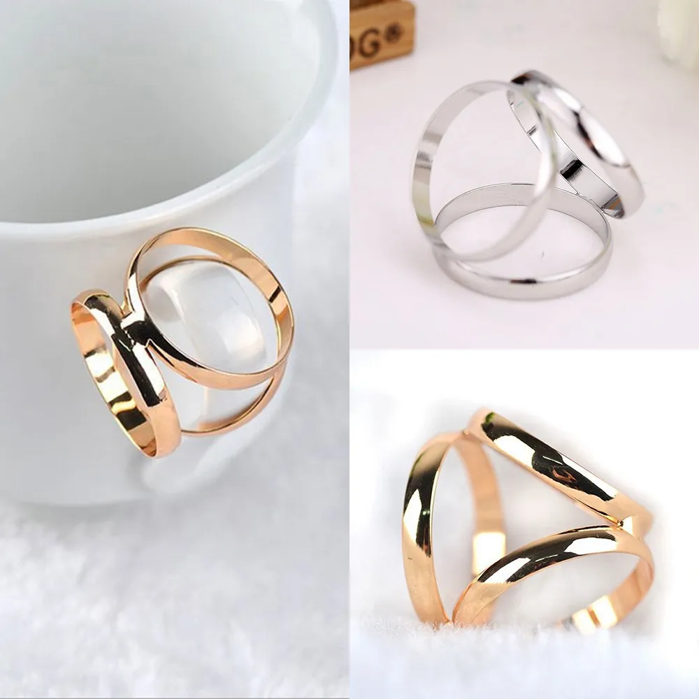 6 Pièces Anneaux / Broches Pour Écharpes - Clips Foulard Élégants En Alliage (Argent, Or, Or Rose) - Accessoire Mode Pour Femmes