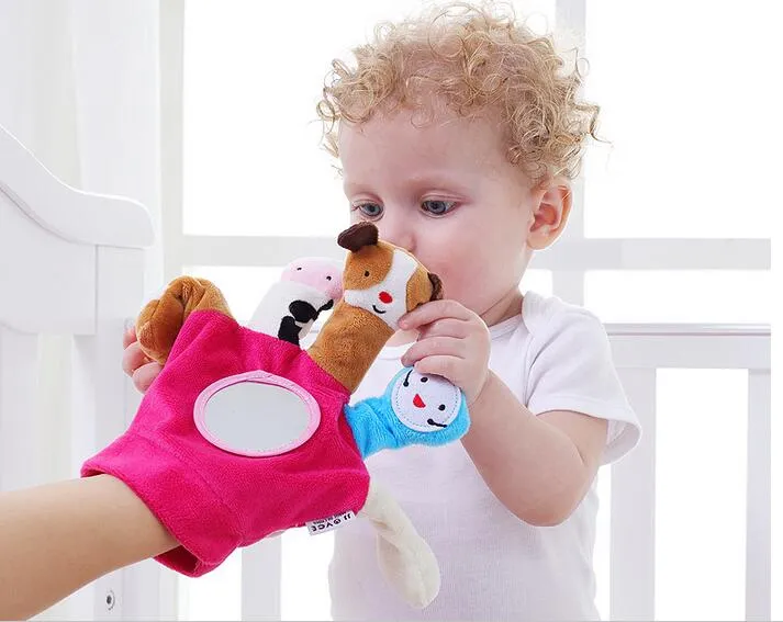 Cute Plush Animal Hand Puppet Sunshine Family Dolls Perfect Baby Hand ...