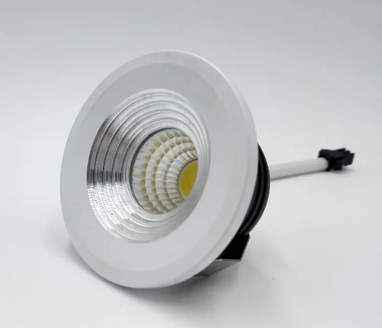 Groothandelsprijs 5W dimbaar mini-LED-plafond naar beneden licht witte ronde spotlichten levende Kicthen lampen AC85-265V