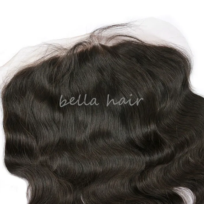 13X6 Lace Frontal Closure Hair Free Part 8-20inch Transparent HD Brazilian Body Wave Virgin Human Hair Full Ear to Ear Bella Hair Natural Hairline Hair Goals