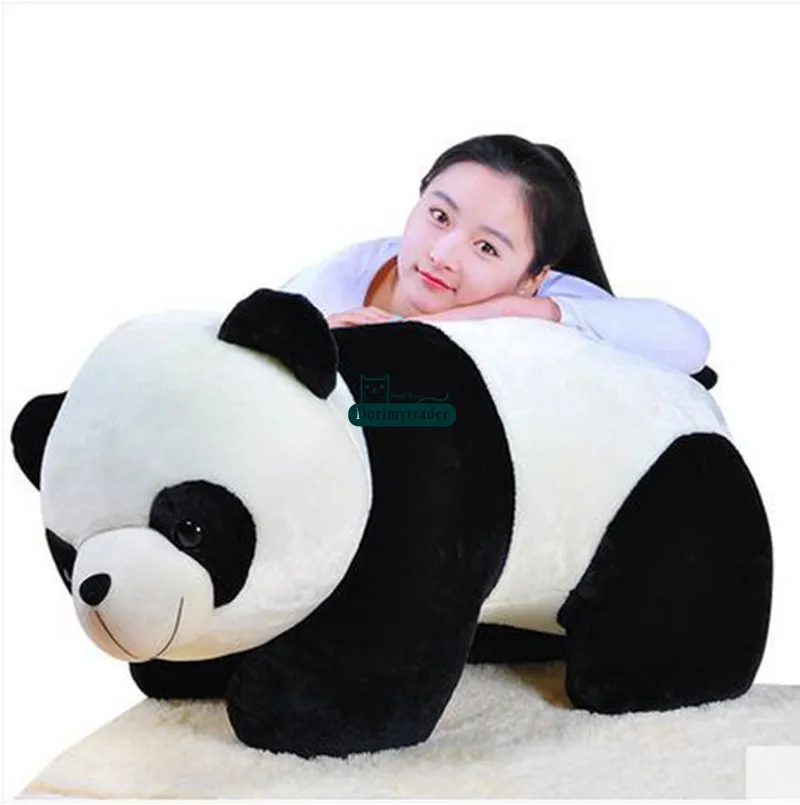 特大のパンダのぬいぐるみのおもちゃ、柔らかいぬいぐるみ、90cm