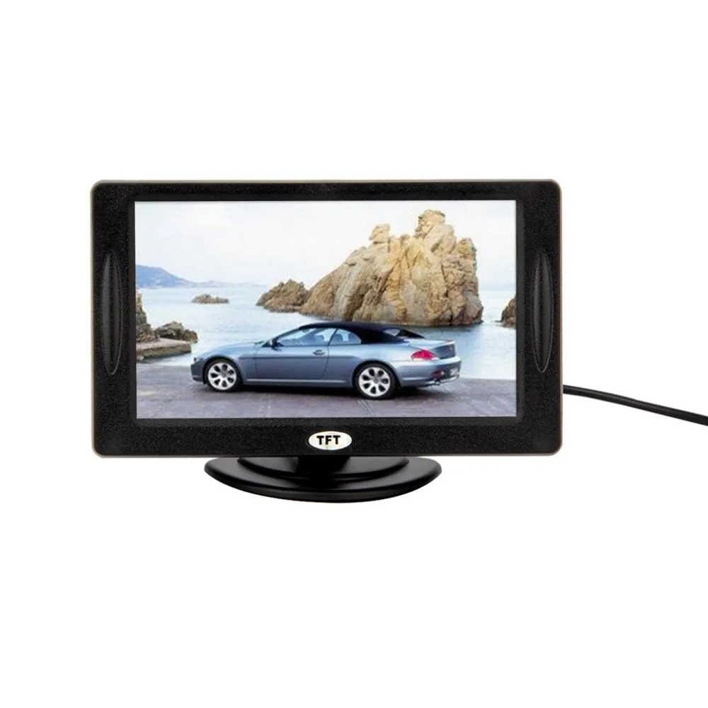 Estilo clásico 4.3 "TFT LCD retrovisores monitores de automóviles para DVD GPS Cámara de respaldo reversa Accesorios de conducción de vehículos