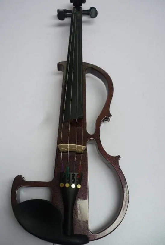 Violin 4/4 Högkvalitativ elektrisk violin Handcraft Violino Musikinstrument Violin Brasilien Wood Bow