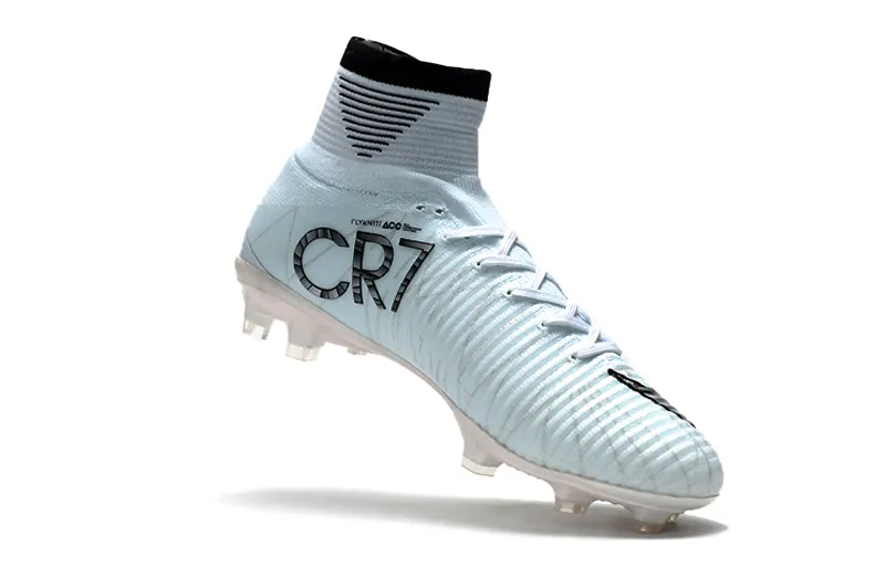 2018 Original Cristiano Ronaldo Mercurial Superfly V FG CR7 Blanco Oro Fútbol Zapatos Para Zapatillas De Entrenamiento Zapatillas De Fútbol De € | DHgate