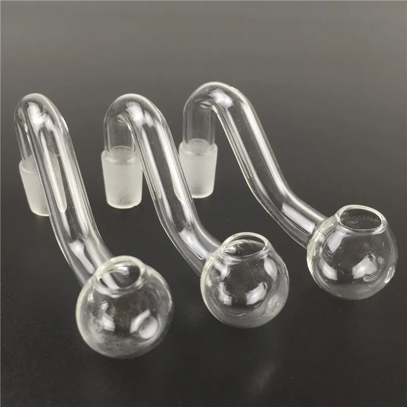 Tubo de pyrex queimador de óleo de vidro masculino de 10mm para plataformas de petróleo bongos baratos queimadores de óleo de mão tubo para fumar