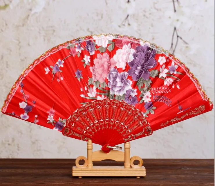 Wedding Ladies Hand Fans Advertising and Promotional Folding Fans 7" Dancing Lace Fan Bridal Accessories Guest Gift