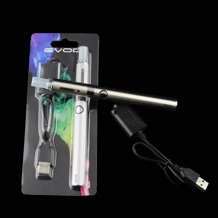 EVOD MT3 Kit blister kit eGo starter kit singoli e cig sigarette 650mah 900mah 1100mah batteria MT3 atomizzatore