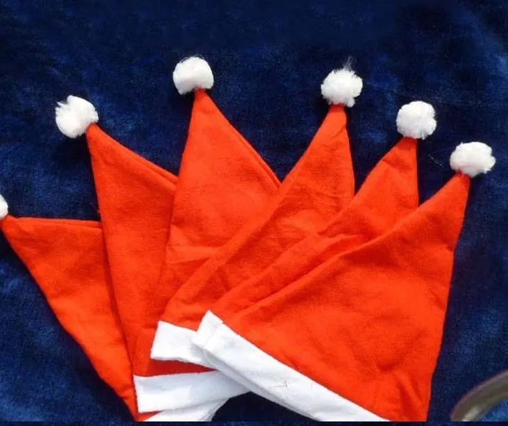XMAS 파티 모자 산타 클로스 빨간 모자 어린이 어린이 성인 여성 크리스마스 모자 비 짠 크리스마스 장식 코스프레 소품 축제 용품