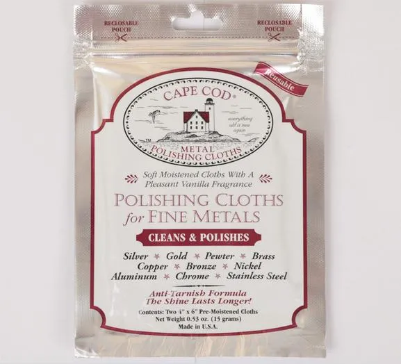 Cape Cod Polish Polishing Jewelry Cloths Cleaning Polishes Remove Watch Scratches Remove Tarnish