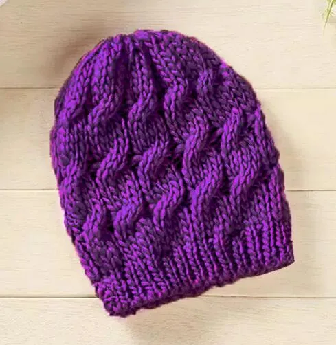 2016 Unisex Lady Bayan Erkek Örgü Baggy Beanie Tığ Bere Şapka Kayak Cap Kenevir çiçekler Şapka Kış sıcak cap 12 Renkler 20 adet / grup