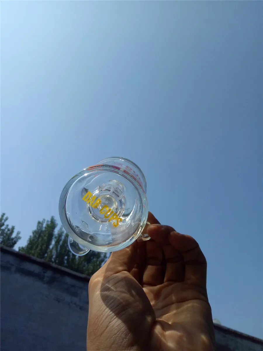 Dunkin Dabs American Runs On Dabs Mini bong en verre pipes à eau 14mm filtre à eau et percolateur avec bol clou