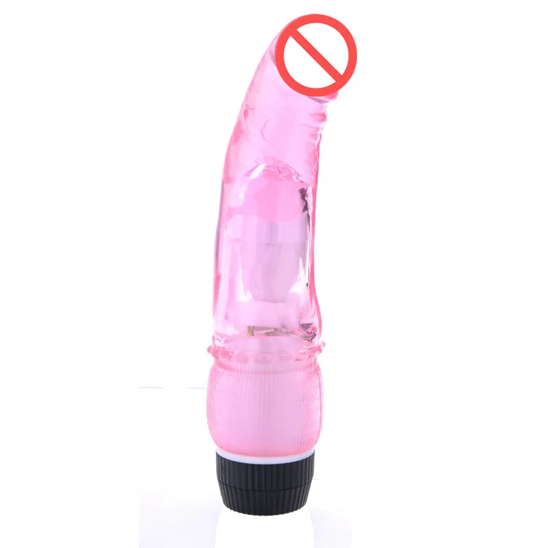 Soft Jelly Crystal Multispeed Waterproof Realistic Dildo Vibrator Penis Powerful G Vibe Vibrators for women sex product