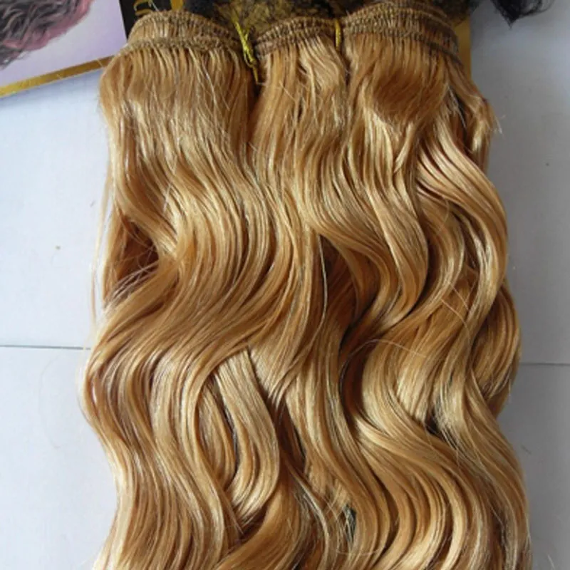 Blond Brazylijski Włosy Wyplata Ciało Fala Brazylijski Włosy Wyplata Wiązki 1 Sztuk Honey Blonde Weave Włosy 100g